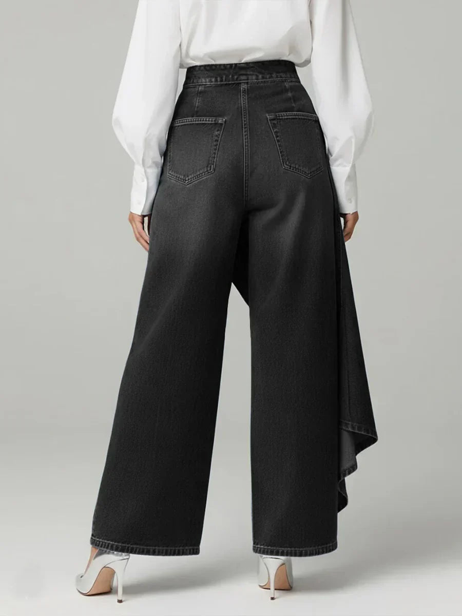 Margie | Wijde damesjeans met hoge taille