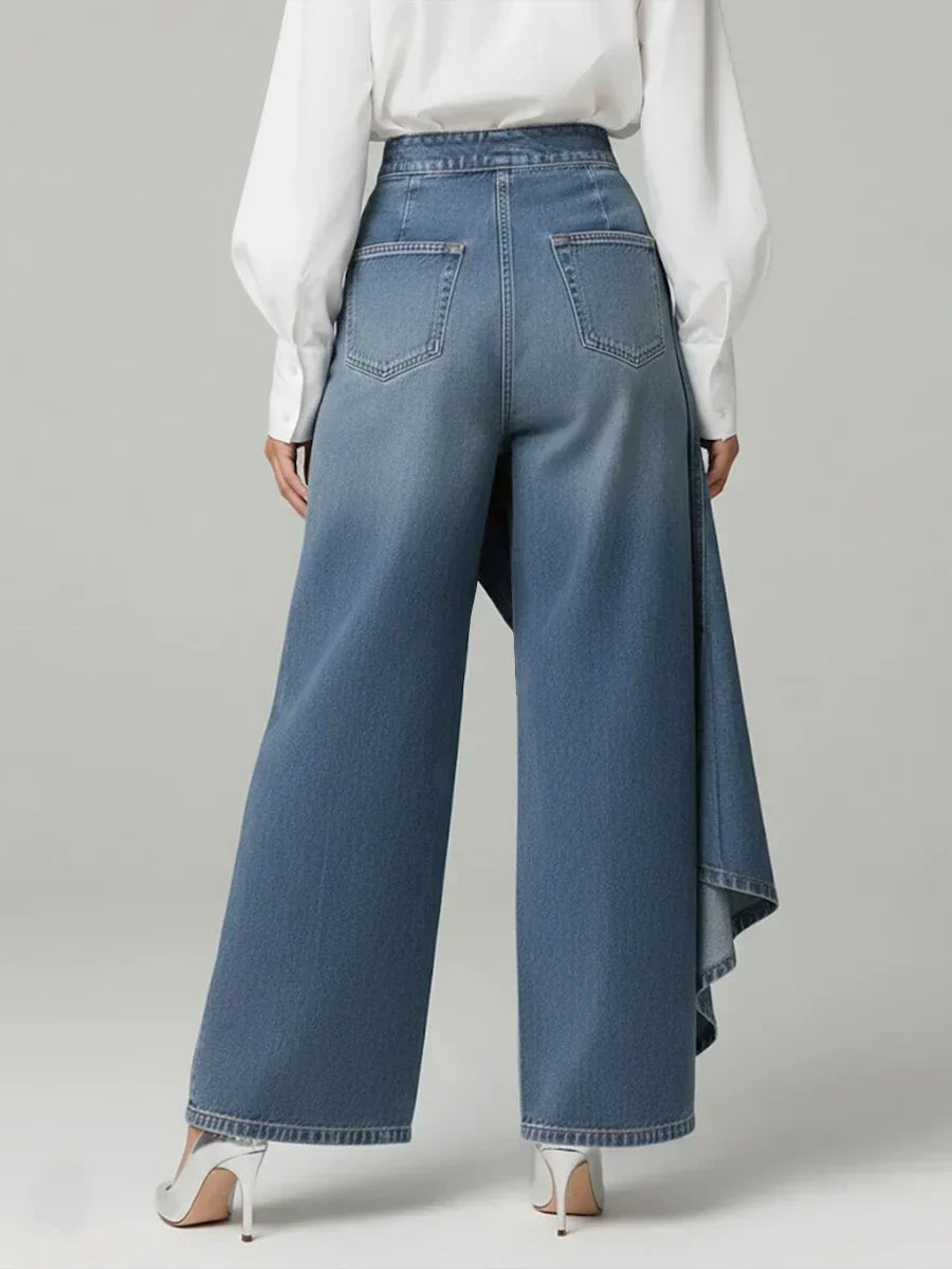 Margie | Wijde damesjeans met hoge taille