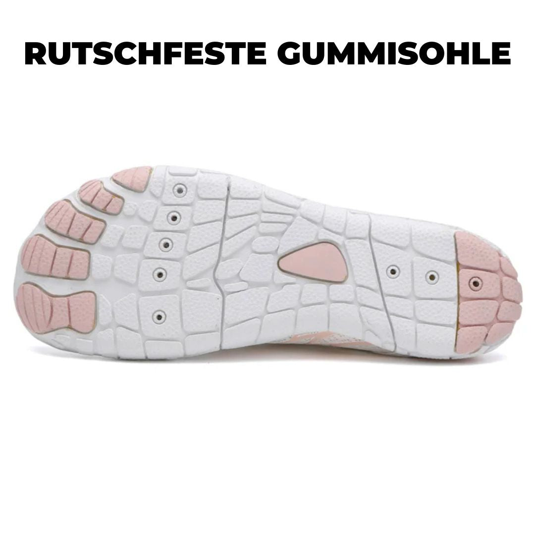 Barefootschoenen met dunne zool en brede neus