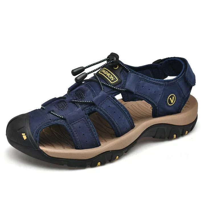 Herensandalen met ergonomisch voetbed en antislipzool