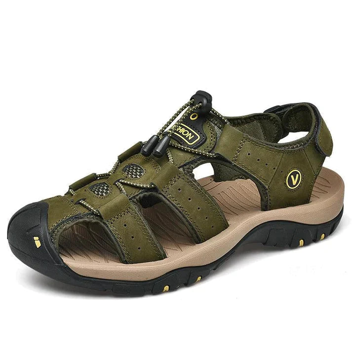 Herensandalen met ergonomisch voetbed en antislipzool
