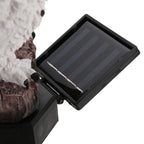 LED lichtgevende tuin uil – materiaal: Hars — afbeelding 8