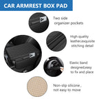 PU lederen auto armleuning mat