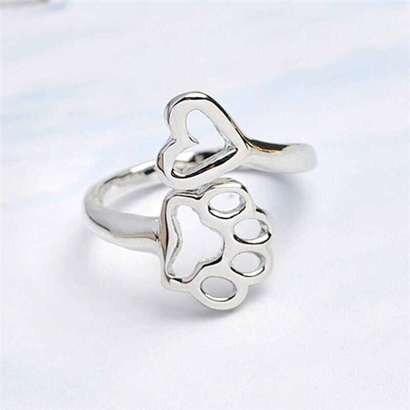 Hartring met pootafdruk