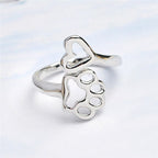 Hartring met pootafdruk