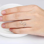 Hartring met pootafdruk