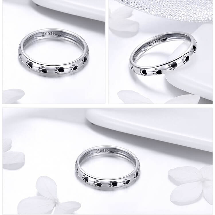 Ring met kattenpootjes