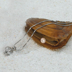 Wens parel hanger ketting