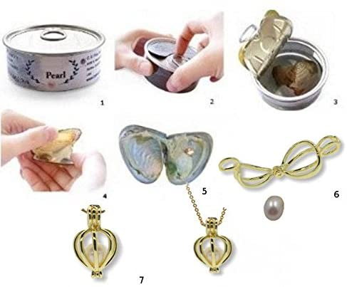 Wens parel hanger ketting – maat: 20" Ketting — afbeelding 4