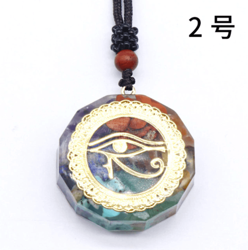 Sri yantra orgoniet chakra ketting