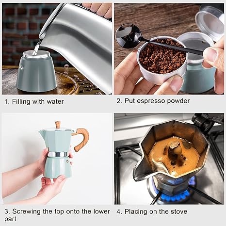 Percolator voor authentieke espresso onderweg