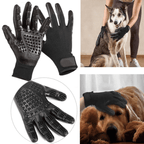 Huisdier ontharingshandschoen – materiaal: Rubber + Net — afbeelding 2
