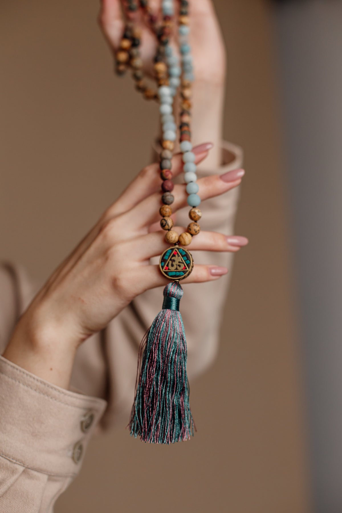 Aum mala kralenketting