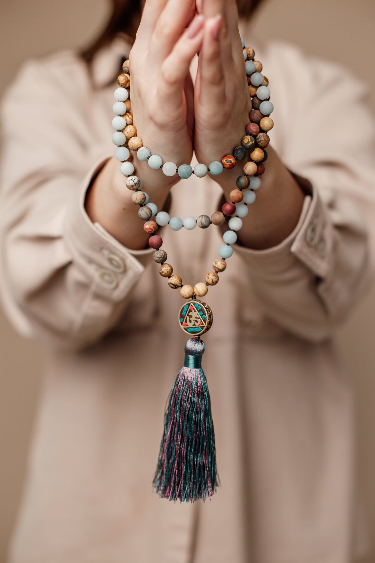 Aum mala kralenketting