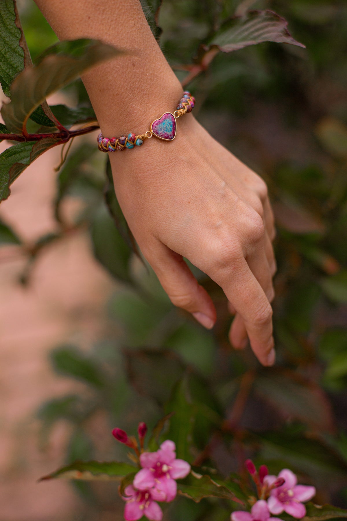 Liefdesband jaspis armband