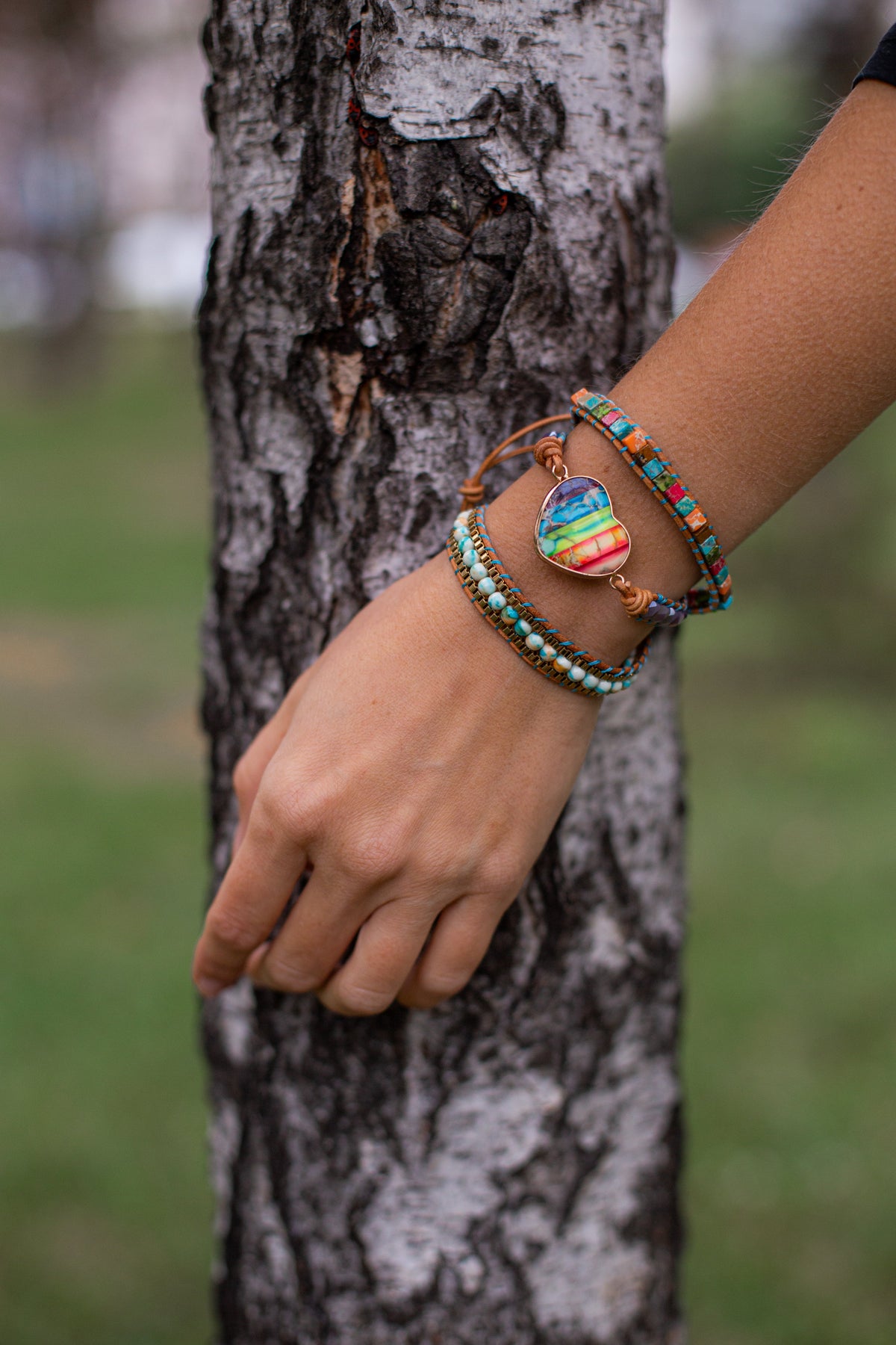 Chakra energie wikkelarmband