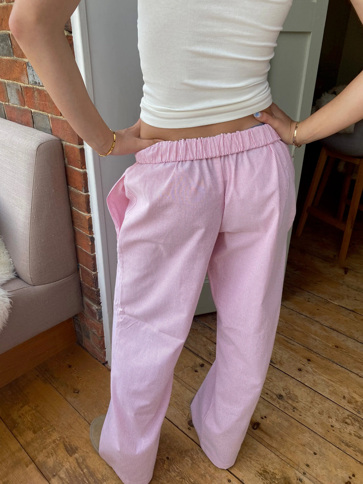 Dames loungebroek met streepdesign
