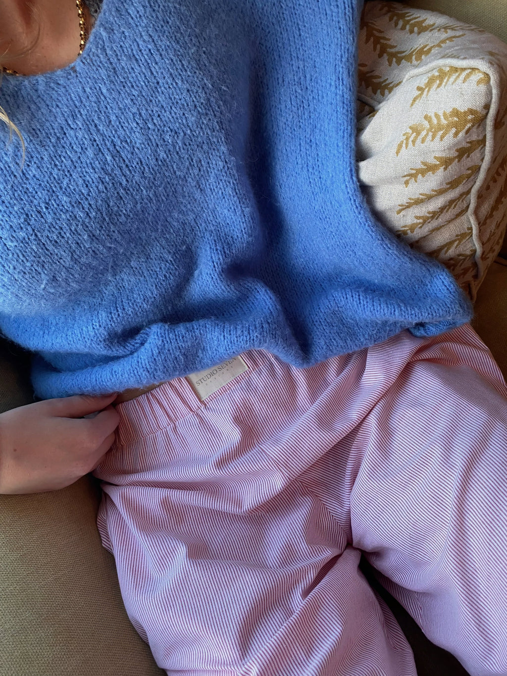 Dames loungebroek met streepdesign