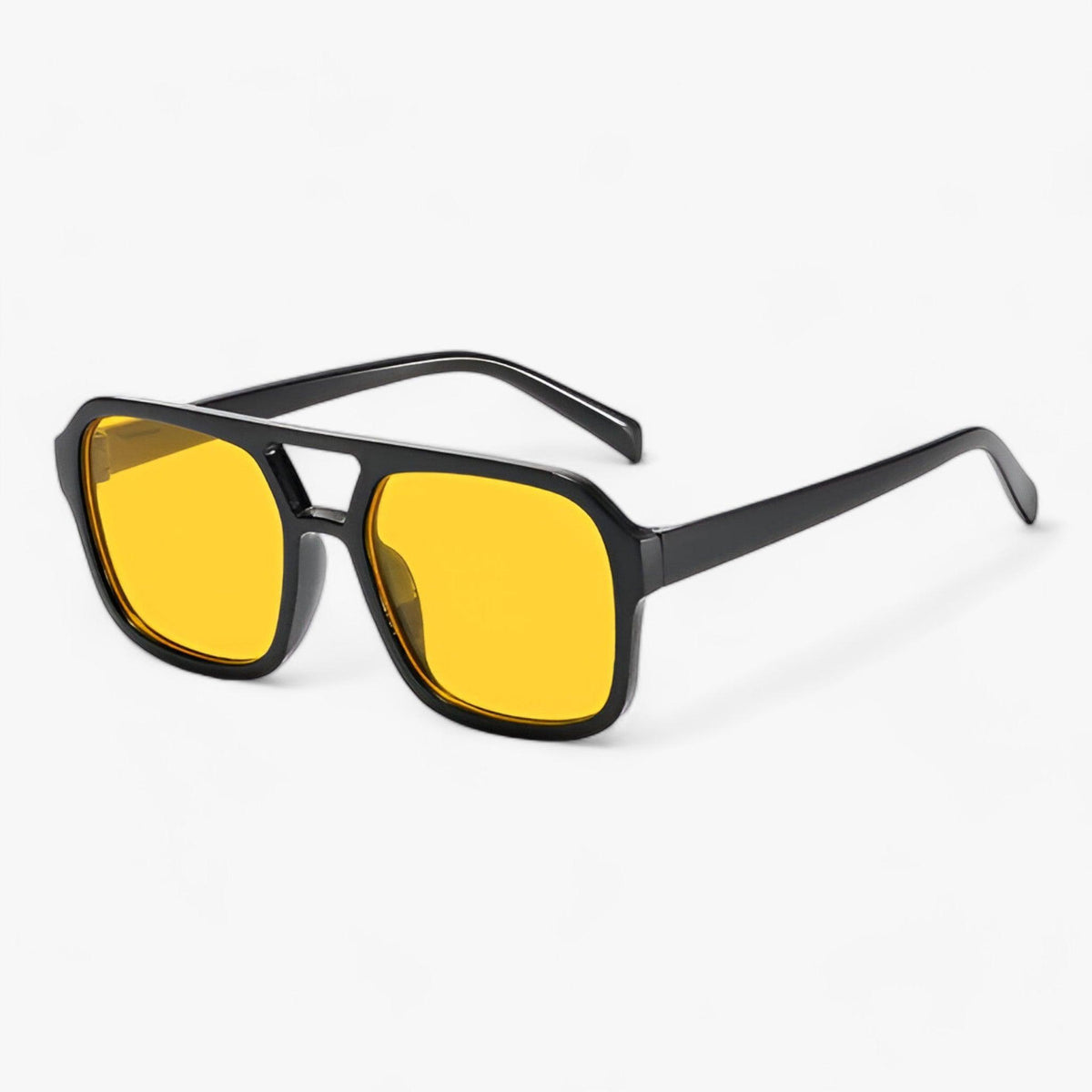 Vintage oversized zonnebril met vierkant frame
