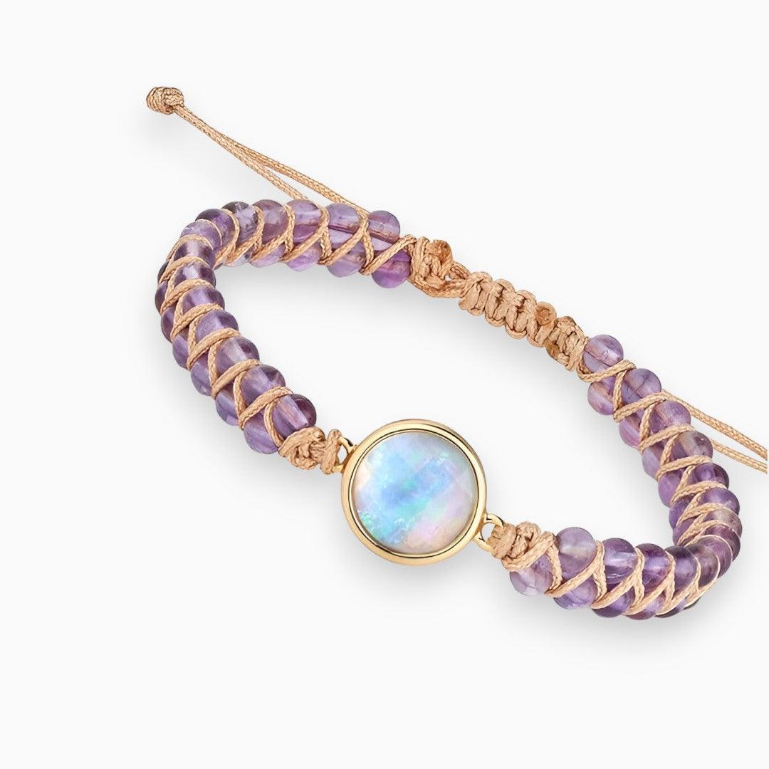Amethist gloed healing armband