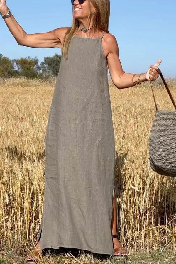 Roos | Elegante damesjurk met vloeiend, minimalistisch ontwerp
