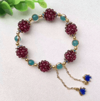 Granaat edelsteen granaatappel armband