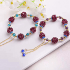 Granaat edelsteen granaatappel armband