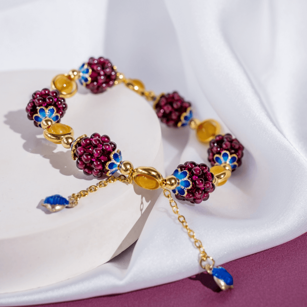 Granaat edelsteen granaatappel armband