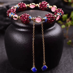 Granaat edelsteen granaatappel armband