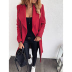 Katoenen jas in lang knooploos model