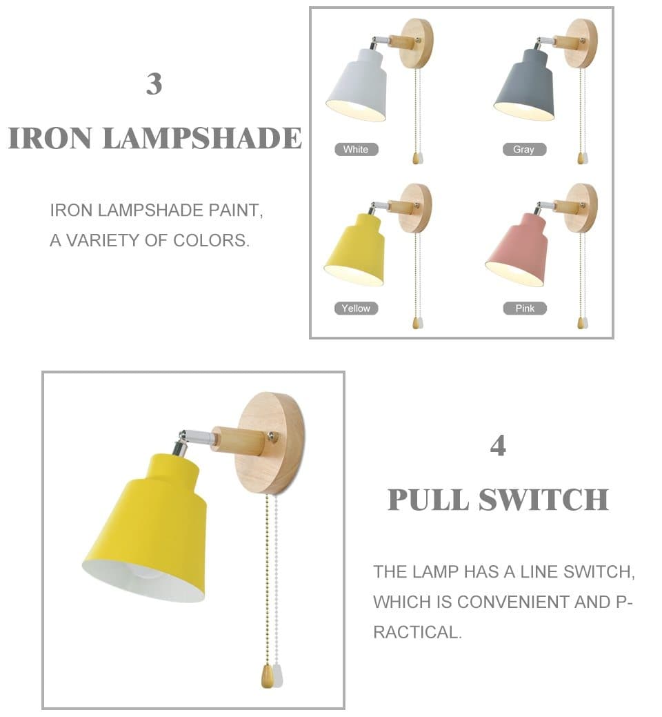Wandlamp met trekschakelaar