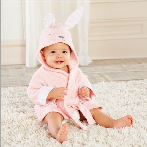 Zachte baby dierenbadjas