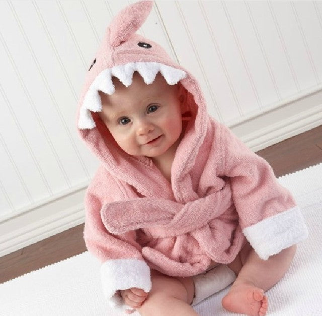 Zachte baby dierenbadjas