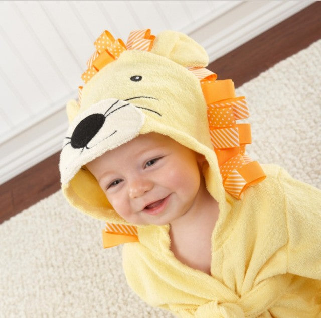 Zachte baby dierenbadjas