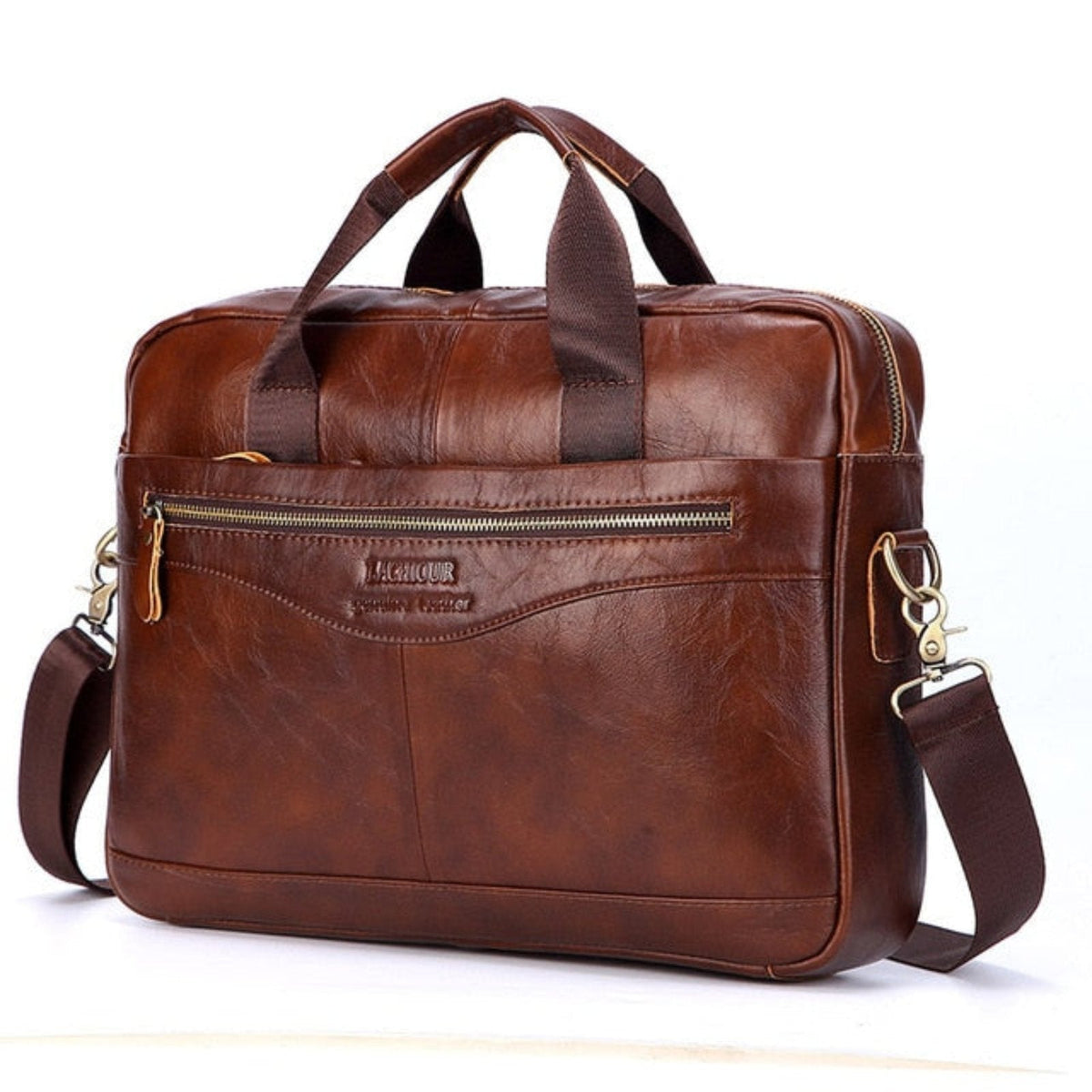 Leren laptoptas – Noor