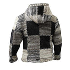 Gebreid patchwork vest voor heren
