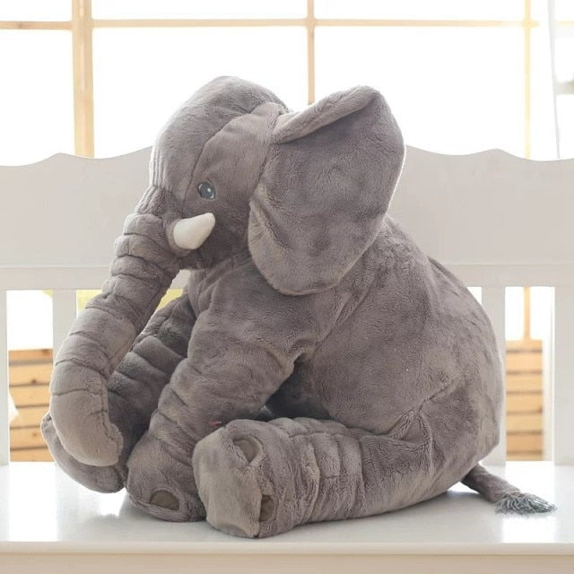 Pluche olifant knuffelkussen