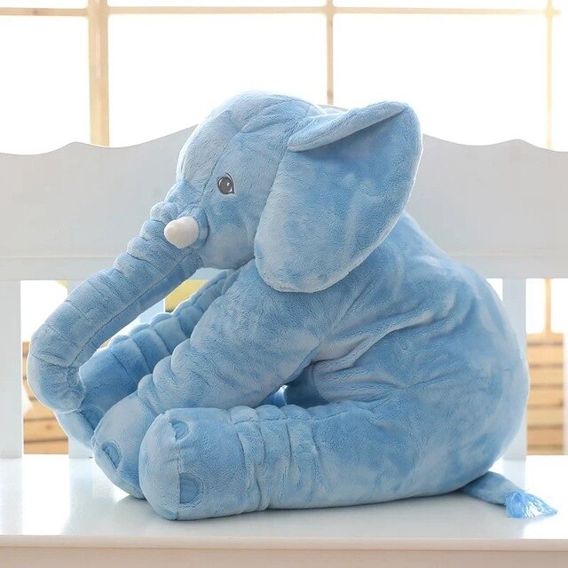 Pluche olifant knuffelkussen