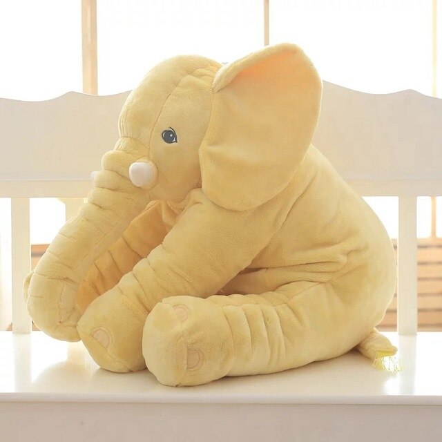 Pluche olifant knuffelkussen