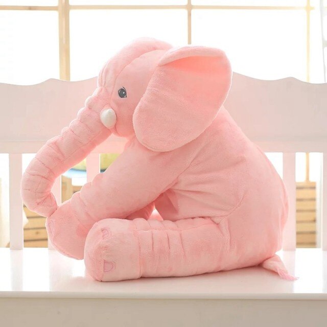 Pluche olifant knuffelkussen