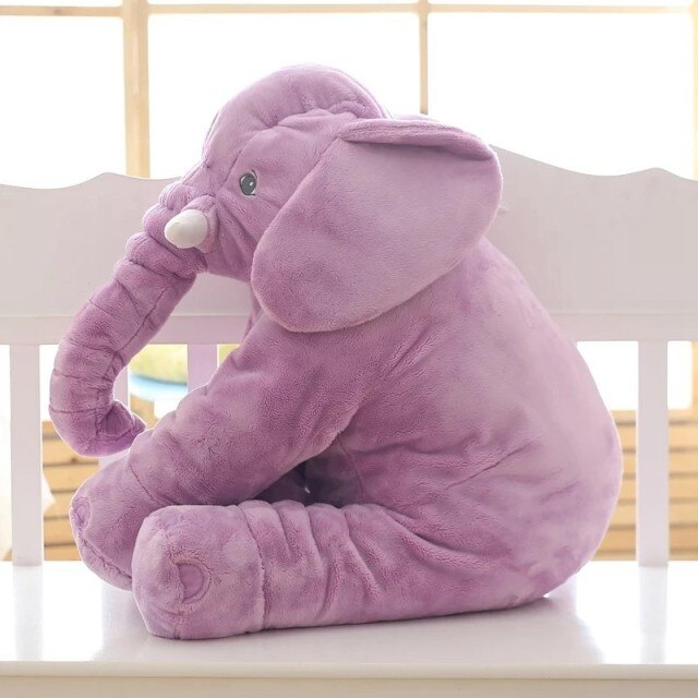 Pluche olifant knuffelkussen