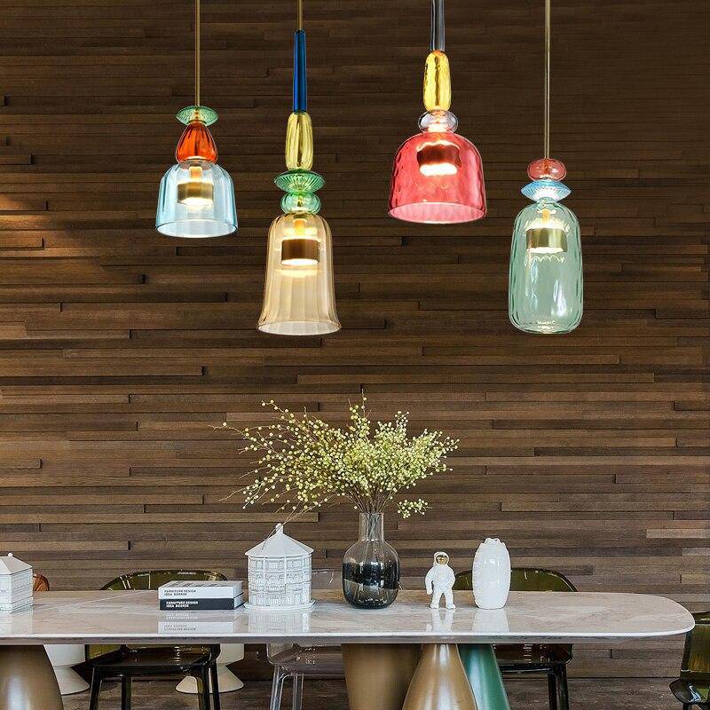 Gekleurde plafondlamp