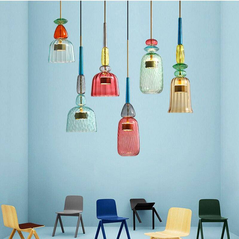 Gekleurde plafondlamp