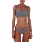 Bikini met verstelbare bandjes en flexibele pasvorm