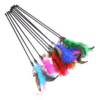 Kattenspeeltjes met veren (5 stuks)