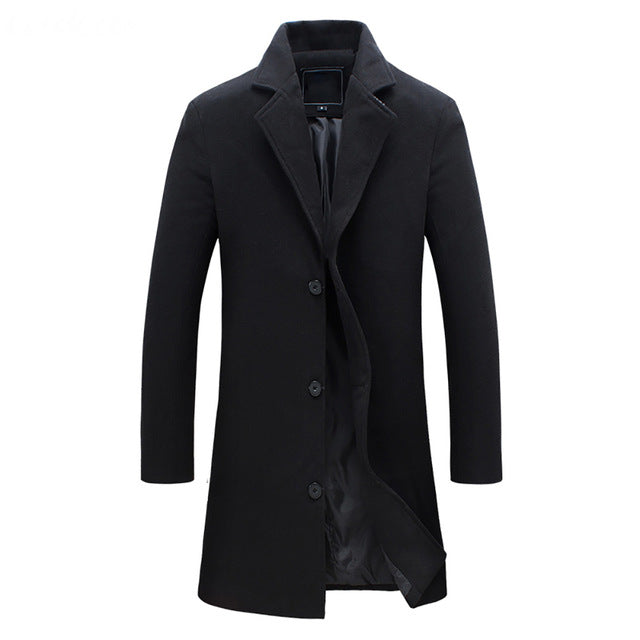 Edward | Getailleerde herenwintertrenchcoat