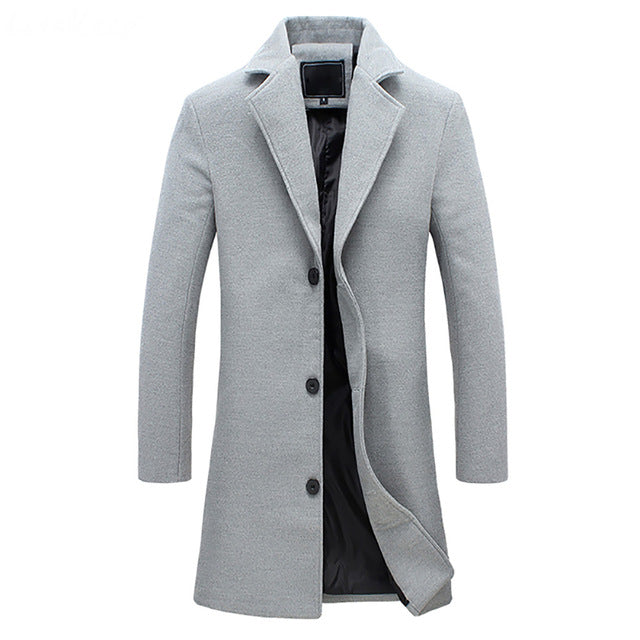 Edward | Getailleerde herenwintertrenchcoat