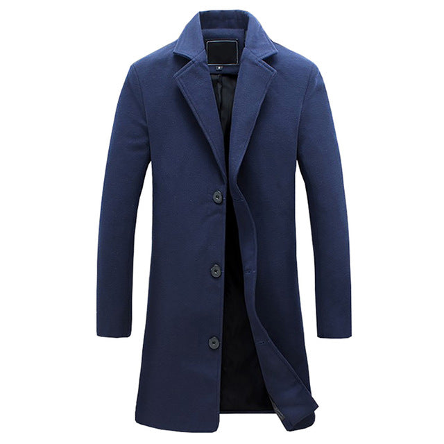 Edward | Getailleerde herenwintertrenchcoat