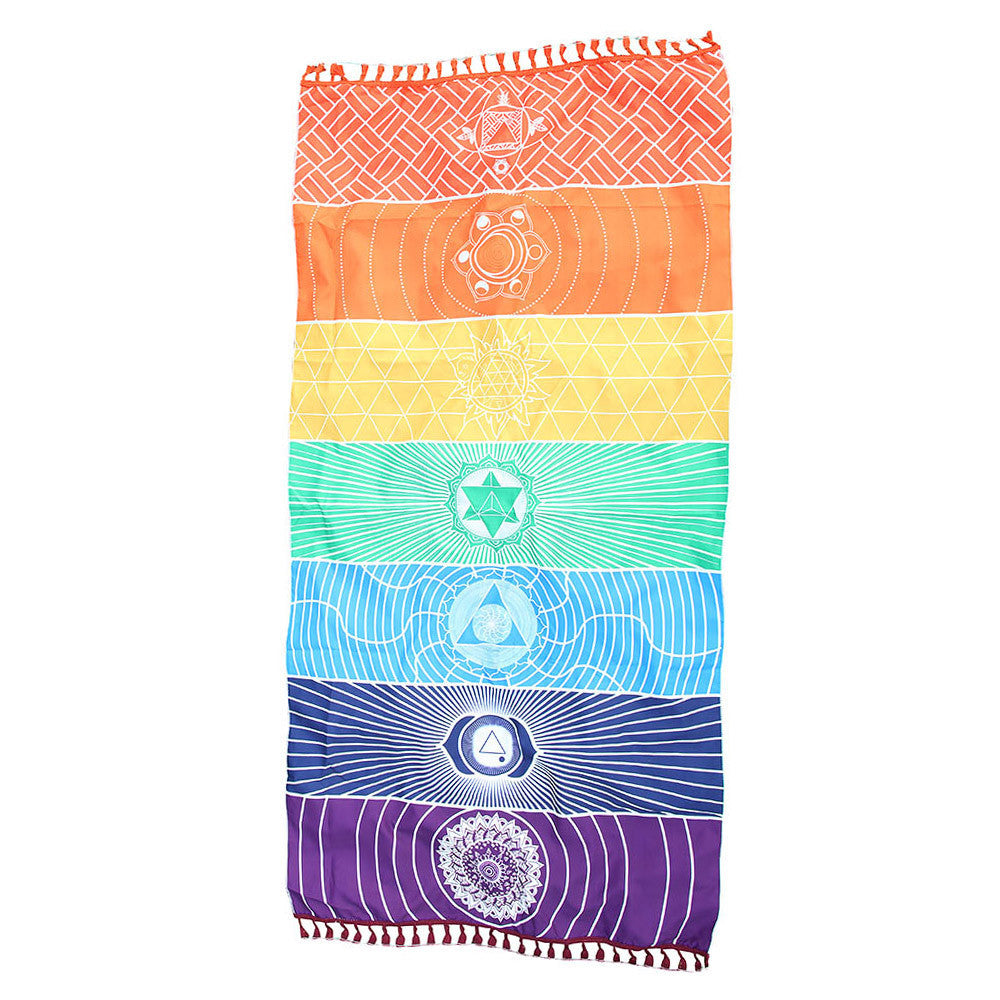 Yogakleed met de zeven chakra’s