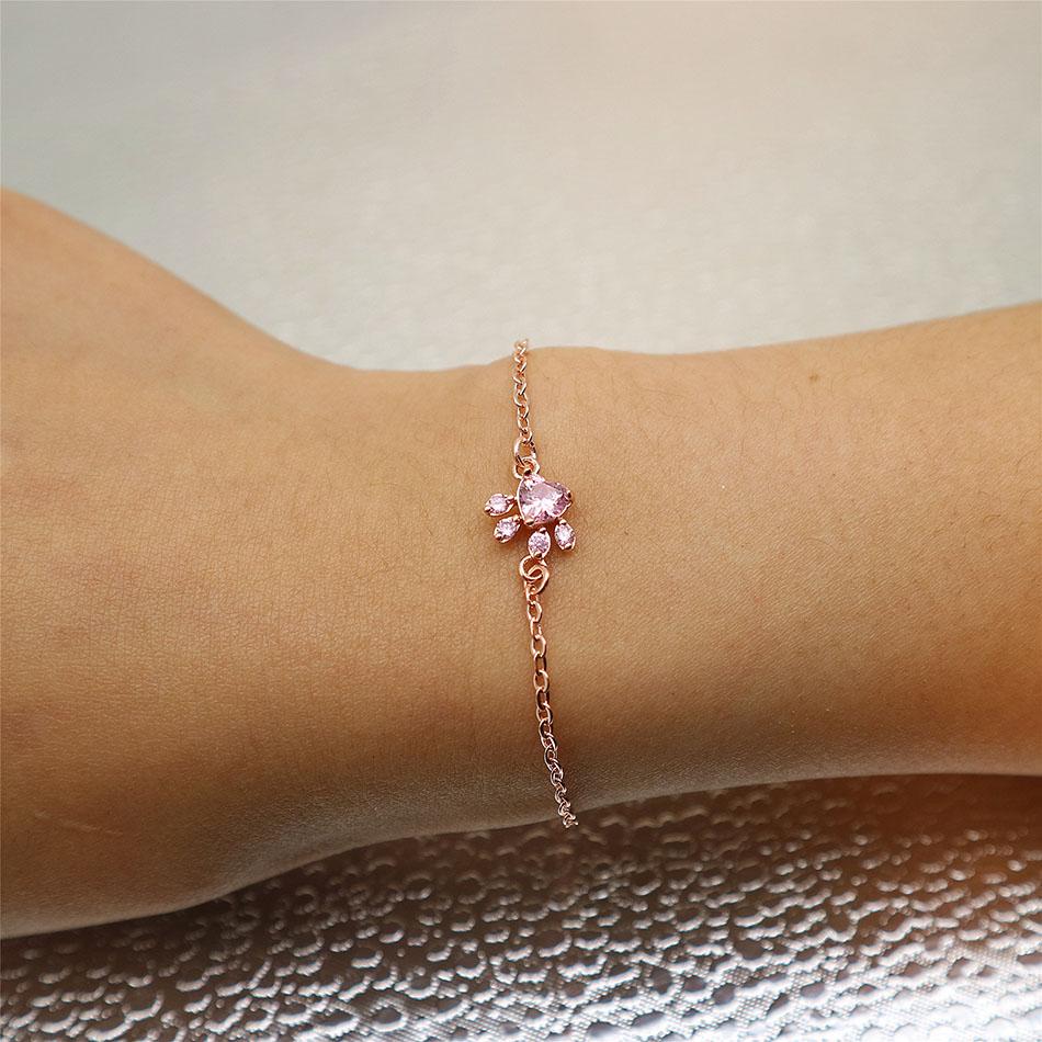 Armband van rozenkwarts